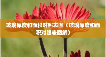 玻璃厚度和面积对照表图（玻璃厚度和面积对照表图解）