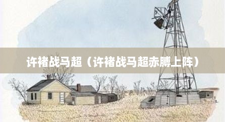 许褚战马超（许褚战马超赤膊上阵）