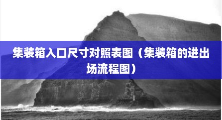 集装箱入口尺寸对照表图（集装箱的进出场流程图）