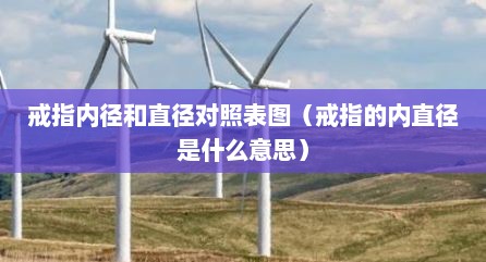 戒指内径和直径对照表图（戒指的内直径是什么意思）