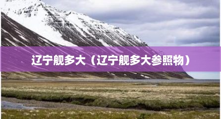 辽宁舰多大（辽宁舰多大参照物）