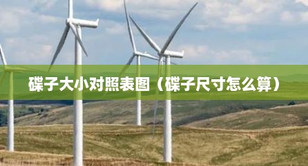 碟子大小对照表图（碟子尺寸怎么算）