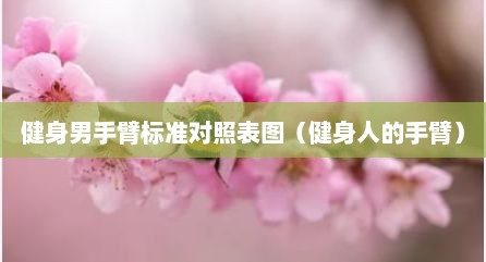 健身男手臂标准对照表图（健身人的手臂）