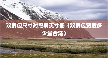 双肩包尺寸对照表英寸图（双肩包宽度多少最合适）