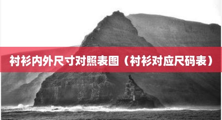 衬衫内外尺寸对照表图（衬衫对应尺码表）