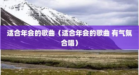 适合年会的歌曲（适合年会的歌曲 有气氛合唱）
