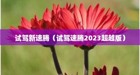 试驾新速腾（试驾速腾2023超越版）