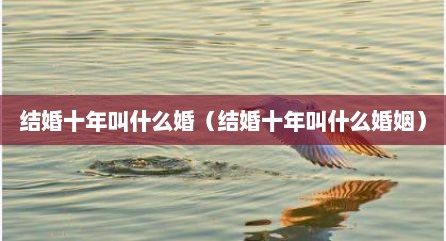 结婚十年叫什么婚（结婚十年叫什么婚姻）
