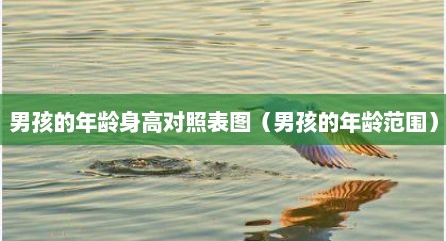男孩的年龄身高对照表图（男孩的年龄范围）