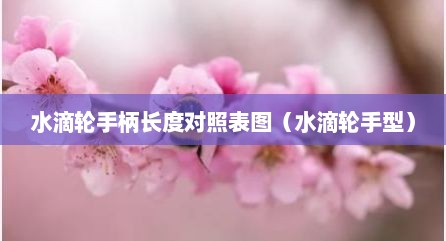 水滴轮手柄长度对照表图（水滴轮手型）