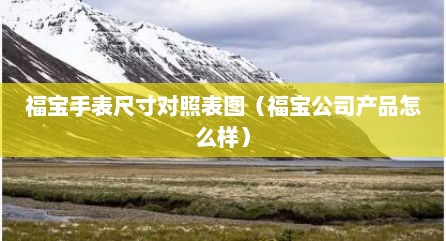 福宝手表尺寸对照表图（福宝公司产品怎么样）