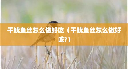 干鱿鱼丝怎么做好吃（干鱿鱼丝怎么做好吃?）