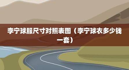 李宁球服尺寸对照表图（李宁球衣多少钱一套）