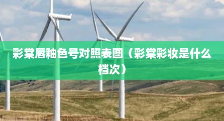 彩棠唇釉色号对照表图（彩棠彩妆是什么档次）