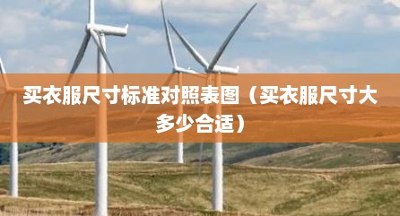买衣服尺寸标准对照表图（买衣服尺寸大多少合适）