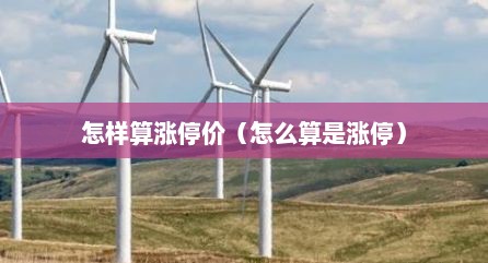怎样算涨停价（怎么算是涨停）