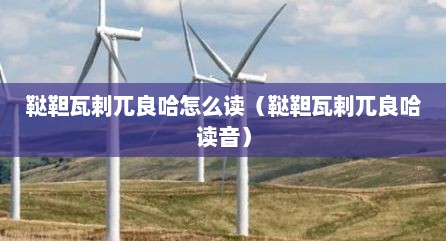 鞑靼瓦剌兀良哈怎么读（鞑靼瓦剌兀良哈读音）