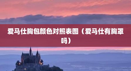 爱马仕胸包颜色对照表图（爱马仕有胸罩吗）