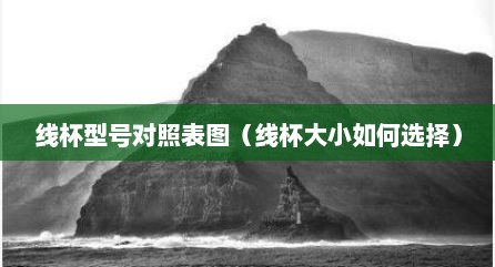 线杯型号对照表图（线杯大小如何选择）