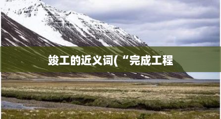 竣工的近义词(“完成工程
