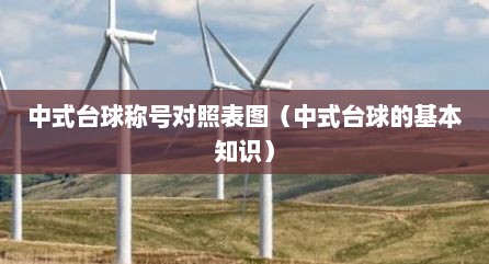 中式台球称号对照表图（中式台球的基本知识）