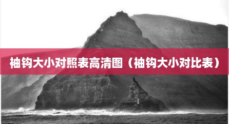 袖钩大小对照表高清图（袖钩大小对比表）