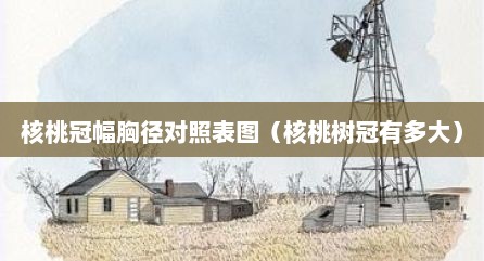 核桃冠幅胸径对照表图（核桃树冠有多大）