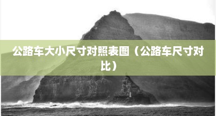 公路车大小尺寸对照表图（公路车尺寸对比）