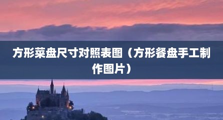 方形菜盘尺寸对照表图（方形餐盘手工制作图片）