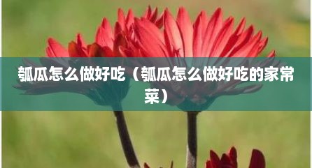 瓠瓜怎么做好吃（瓠瓜怎么做好吃的家常菜）