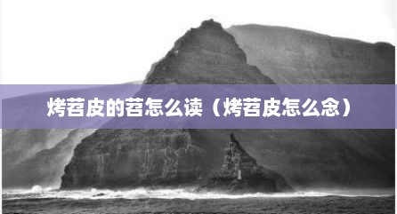 烤苕皮的苕怎么读（烤苕皮怎么念）