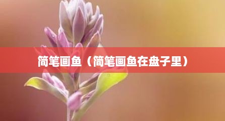 简笔画鱼（简笔画鱼在盘子里）