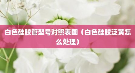 白色硅胶管型号对照表图（白色硅胶泛黄怎么处理）