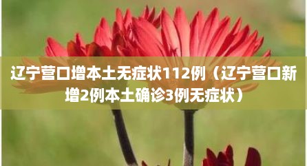 辽宁营口增本土无症状112例（辽宁营口新增2例本土确诊3例无症状）