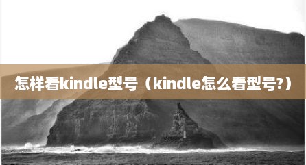 怎样看kindle型号（kindle怎么看型号?）