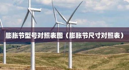 膨胀节型号对照表图（膨胀节尺寸对照表）