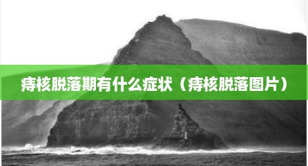 痔核脱落期有什么症状（痔核脱落图片）