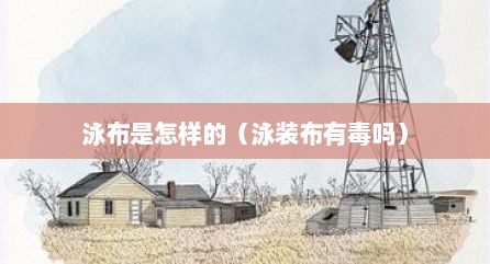 泳布是怎样的（泳装布有毒吗）