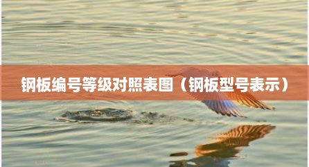 钢板编号等级对照表图（钢板型号表示）