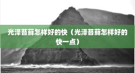 光泽苔藓怎样好的快（光泽苔藓怎样好的快一点）