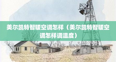 美尔凯特智暖空调怎样（美尔凯特智暖空调怎样调温度）