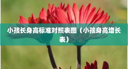 小孩长身高标准对照表图（小孩身高增长表）