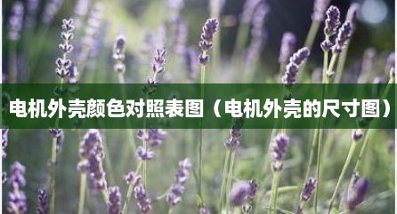 电机外壳颜色对照表图（电机外壳的尺寸图）