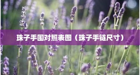 珠子手围对照表图（珠子手链尺寸）