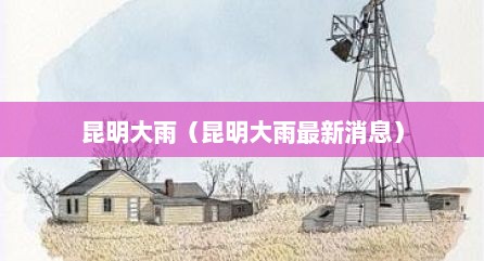 昆明大雨（昆明大雨最新消息）