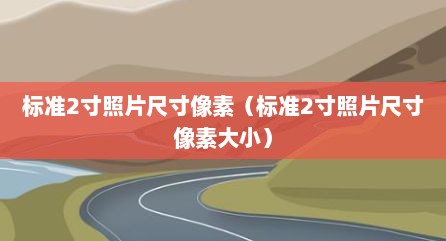 标准2寸照片尺寸像素（标准2寸照片尺寸像素大小）