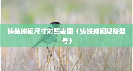 铸造球阀尺寸对照表图（铸铁球阀规格型号）