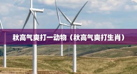 秋高气爽打一动物（秋高气爽打生肖）