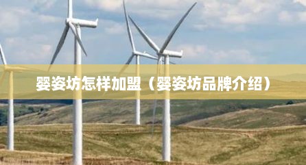 婴姿坊怎样加盟（婴姿坊品牌介绍）