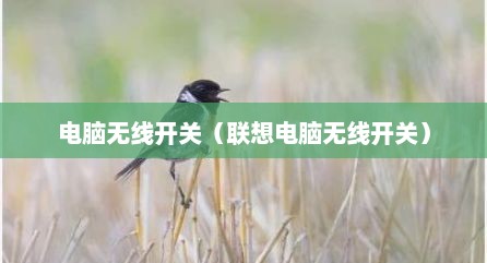 电脑无线开关（联想电脑无线开关）